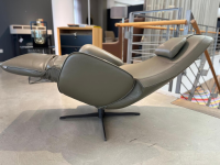 Jori - Relaxsessel Cosy Ghost Leder Lipano Olivia Braun grün mit Verstellfunktion - 5