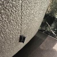 Signet - Schlafsofa Kyoto-4 Stoff F Tessin Samtgrau Füße Buche Schwarz - 3