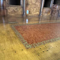 Colombo Style - Sekretär Nussbaum Wurzel Massiv Mit Ledereinlagen - 10