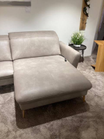 Natura - Ecksofa Tulsa KV Leder Longlife Cloudy Gravel Beige - 6