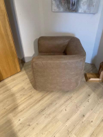 Natura - Sessel Stormy Stoff 4 Bull Liver Braun Gestell Metall Mit Stoff Bezogen - 4