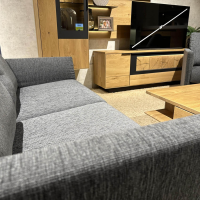 Erpo - Sofagruppe ER175 Varese Stoff Nora 5063 81 Grau Inklusive Sessel Und Hocker - 3