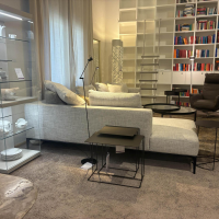 Walter Knoll - Ecksofa Jaan Living Stoff Weave 7756 Silver Grau Gestell Schwarz Matt Pulverbeschichtet - 7