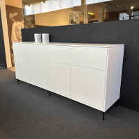 Spectral Smart Furniture - Sideboard Side Korpus Lack Snow Weiß Front Lack Snow Füße Black Schwarz - 2