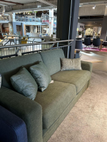 Natura - Schlafsofa Lakeville 1 Stoff PG 4 Grün Füße Eiche Natur Braun Ohne Matratze Und Kissen - 3