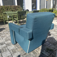 Cassina - Outdoor Sessel Utrecht XL Stoff Futura 701 Ottanio Blau Gestell Metall - 6