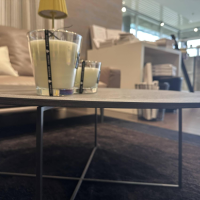 Molteni & C - Couchtisch Trevi TNR3 Platte Rund Eichenholz Grau Gestell Metall Zinnfarbig - 8