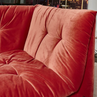 IP Design - Soulmate Sofa 220/110 Stoff City Velvet Reloaded CA7832/063 Rot - 10