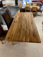 Niehoff - Esstisch Modell 4173 Balkeneiche Natur Massiv Geölt Bodenplatte Stahl - 4