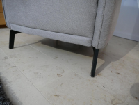 Candy - Sessel August 1057 Stoff Free Silver Gr. 6 Metallfuß Schwarz Matt - 2