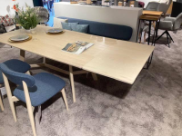 Anrei - Essgruppe Juna Esche Gebürstet Weiß-Geölt Tisch Stühle Bank - 5