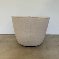 Walter Knoll - Sessel Ishino 195 10 Stoff Gaia 7892 Linen Grau Beige Sockel Holz Schwarz Lackiert Mit Kunststoffgleitern - 5