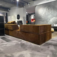 COR - Ecksofa Trio Elemente Stoff Cord Gold 9070 - 2