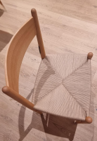Carl Hansen & Søn - Stuhl CH36 Buche geölt, Sitzfläche Natur Geflecht - 5