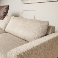 Bielefelder Werkstätten - Sofa Spirit Stoff Emira BW 1732 272 Beige Gestell Metall Bronze Matt Inklusive Rückenverstellung - 16