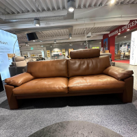 Erpo - 2er-Set Sofa 05550004 XC Leder N Tabac Nature 850 Braun Mit Einer Kopfstütze - 2