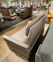 Mondo - Sofa Sunatra Stoff Caballo Light Grey Grau Metallfuß Schwarz Matt Mit Motorischer Herz Waage Funktion - 7