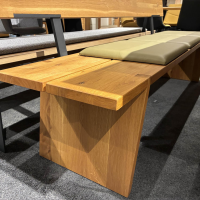 Wimmer - Essgruppe Zweigl Holz Rustikale Asteiche Leder Colorado 546 Olivegrün Grün Gestell Metall RAL7021 Schwarzgrau - 9