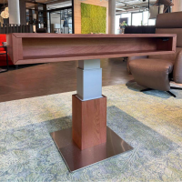 Team 7 - Couchtisch Lift Kirschbaum Naturöl Fuß Edelstahlfarben Elektr. Höhenverstellung - 5
