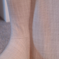 Giorgetti - Sessel Mobius High Bezug Stoff Beige Gestell Eiche Dunkel - 3