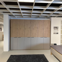 Disselkamp - Schlafzimmer Cuneo Balkeneiche Akzent Lack Taupe Grau Beige Griffe Smart Anthrazit Mit Beleuchtung - 8