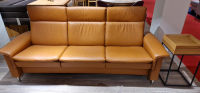 Stressless - Sofa Aurora Hoch L 3-Sitzer Leder Paloma 094 40 New Cognac Braun Stahlbein 88 Rund 11 - 4