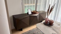 Cattelan Italia - Anrichte Kayak Holz Brushed Bronze Braun Grau Gestell Metall OP69 Matt Graphite Grau - 3