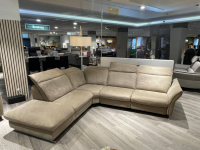 Hukla - Ecksofa Heidi Leder Aurelia Alu Grau Metallkufe Edelstahlfarbig Silber - 7