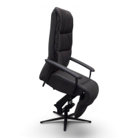 himolla - Sessel 7585 S Lounger L Leder 27 Eleganza Vektor Anthrazit Sternfuß Metall Anthrazit Mit Motorischer Verstellung - 2