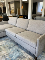 Brühl - Ecksofa Alba All In One Stoff 3690 45 Grau Beige Schwebefuß Clou Nussbaum Dunkel Mit Sitztiefenverstellung - 4