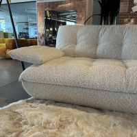 IP Design - Sofa Soulmate Stoff Zoey 171 Creme Beige Gestell Massivholz Füße Kunststoff Schwarz - 2