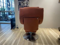 Koinor - Funktionssessel Yoko No2 Leder C Revolution Paprika Orange Drehteller Nickel Satiniert Motorisch Verstellbar - 4