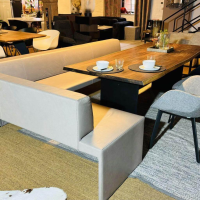 Walter Knoll - Eckbank Together Leder Elen Taupe 1406 Braun Grau - 6