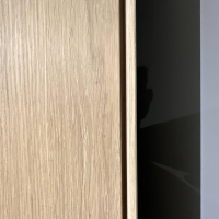 Team 7 - Drehtürenschrank Soft 10 Eiche Weißöl Linke Paartür Bronzeglas - 10