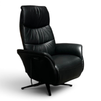 himolla - Sessel 7051 Easy Swing M Leder 24 Longlife Black Schwarz Gestell Metall Schwarz Mit Elektrischer Verstellung - 3