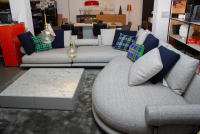 B&B Italia - Ecksofa Noonu Stoff Sara Anthrazit Melange 159 mit 12 Kissen - 6