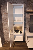 Rietberger Möbelwerke - Wohnwand Lotus Lack Brilliantgrau Weiß - 6