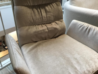 WK Wohnen - 4er Set Armlehnstuhl WK 707 Innen Stoff JAB 2 WK2100472 Beige Außen Leder Toledo Mastic Beige Gestell Edelstahl - 3