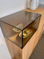 Wimmer - Sideboard Saluto Asteiche Bianco Geölt Glaselemente Braunglas Inklusive LED Beleuchtung - 5