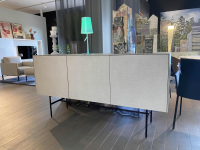 Kettnaker - Sideboard Soma Beton Grau Innen Lack Schwarz Matt Gestell Metall Schwarz - 5