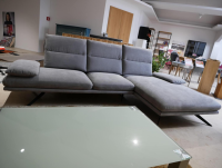 DFM - Ecksofa Klier Concept NO-01 Stoff Regain 167 Zinc Grau Metall Schwarz - 3