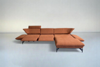 himolla - Ecksofa Nova 1378 Stoff Pura Grappa Rot Braun Rahmenkufe Anthrazit Pulverbeschichtet Inklusive Elektrische Verstellung - 2