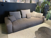 Rolf Benz - Sofa Moyo Stoff 24 143 Graubraun Mit Kunststoffgleitern Schwarz Inklusive Kissen - 7