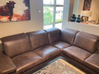 Activineo - Ecksofa Benson Stoff Relax 123 Espresso Braun Füße Braun Geölt - 4