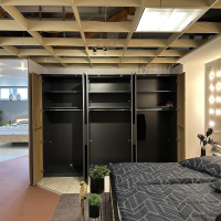 Thielemeyer - Schlafzimmer VZ 1 MR Joline Wildeiche Massiv Gebürstet Altholz Eiche Lackiert Und Lack Graphit Inklusive Beleuchtung - 12