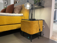 Hukla - Boxspringbett Highland R Stoff Maranta Curry Gelb PG 6 KT23138 Fuß W010 Metall Schwarz Inklusive Nachtkonsolen - 11