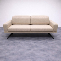Casada - Sofa 3-Sitzer 1565 Stoff 20 Q2 Eden Gris Beige Gestell Metallkufen Anthrazit Pulverbeschichtet - 5