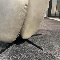 Brühl - Multifunktionssessel Telemarc Standard Leder Taron 5668 720 Grau Sternfuß Metall Schwarz Mit Herz Waage Funktion - 2