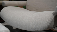 Stressless - Sessel Consul L Stoff Daisy Sand Beige Gestell Classic Eiche Gebeizt Inklusive Hocker - 7