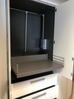Nolte - Eckschrank Horizont 10 Polarweiß Innen Leinenoptik - 14